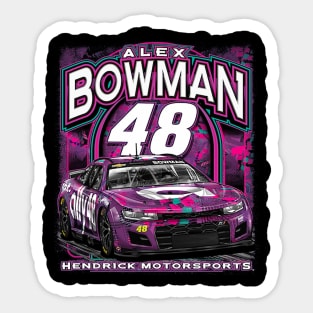 Alex Bowman Purple Car Sticker